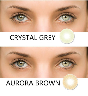 AURORA 7 Colors (12 Month) Coloured Contact Lenses Cosmetic Makeup Lens (Buy 3 get 1 Free)