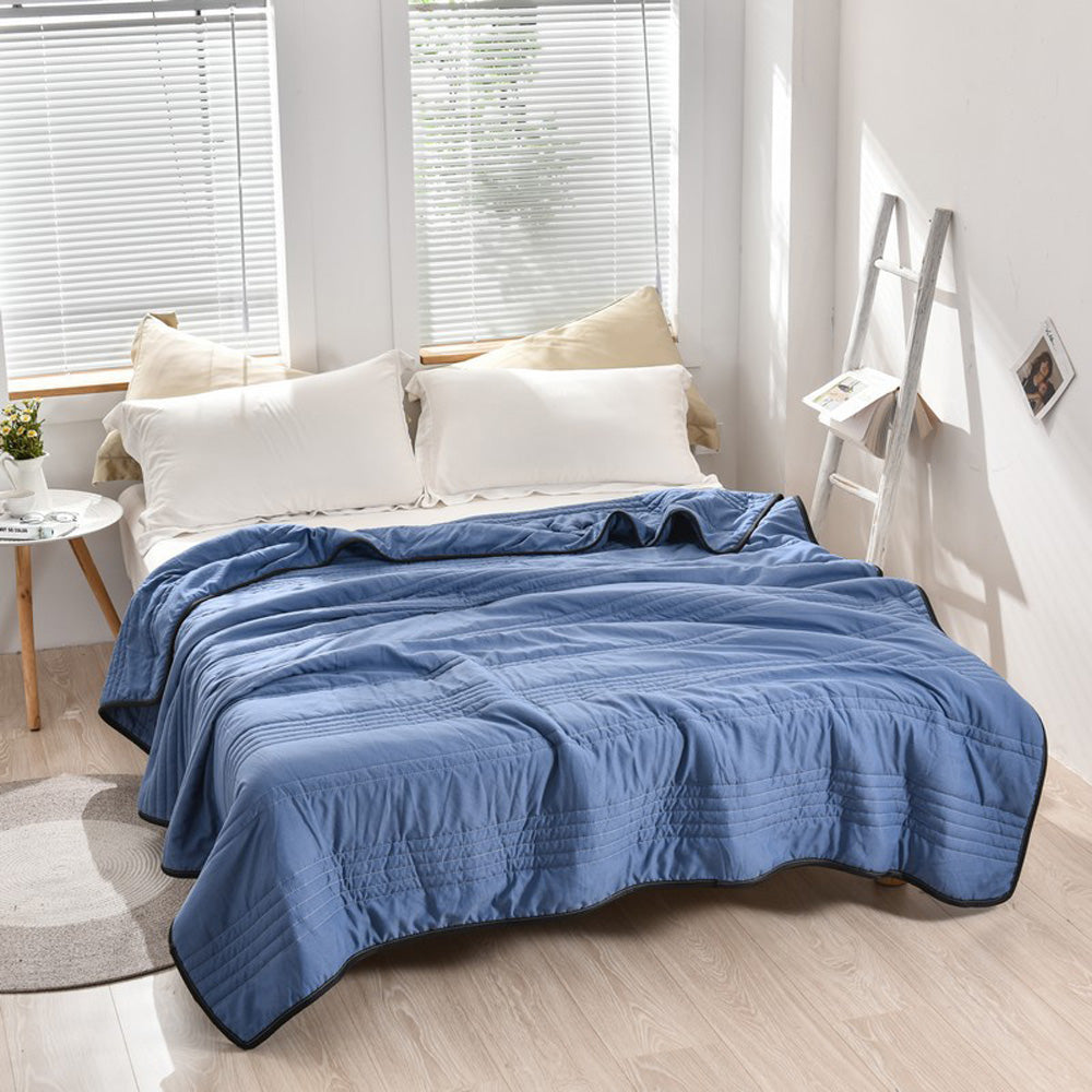 🔥Summer time limit-50% DISCOUNT-❄️Cool Ice Silk Summer Blanket Queen King Size-Perfect for summer