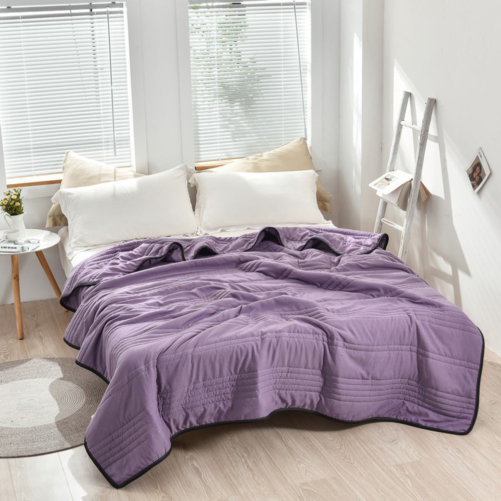 🔥Summer time limit-50% DISCOUNT-❄️Cool Ice Silk Summer Blanket Queen King Size-Perfect for summer