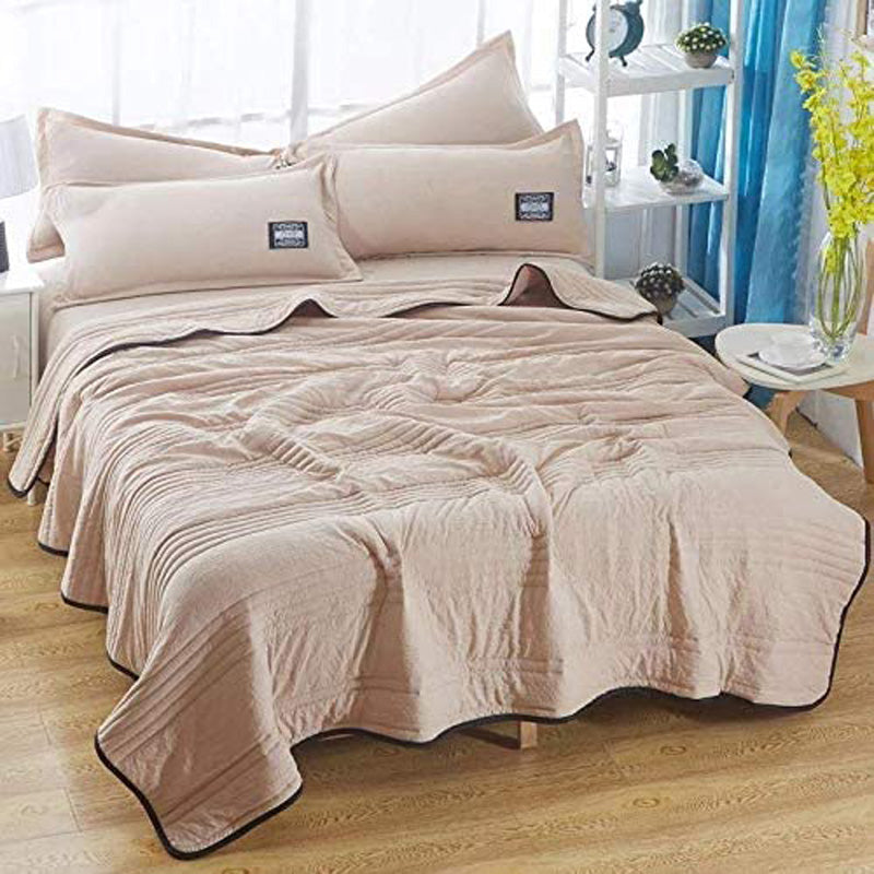 🔥Summer time limit-50% DISCOUNT-❄️Cool Ice Silk Summer Blanket Queen King Size-Perfect for summer