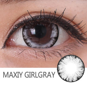 MAXIY GIRL 7 Colors (12 Month) Colored Contact Lenses under $10 (Buy 3 get 1 Free)