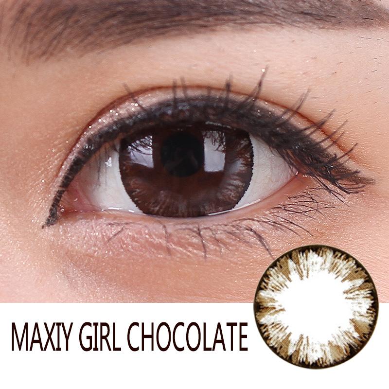 MAXIY GIRL 7 Colors (12 Month) Colored Contact Lenses under $10 (Buy 3 get 1 Free)